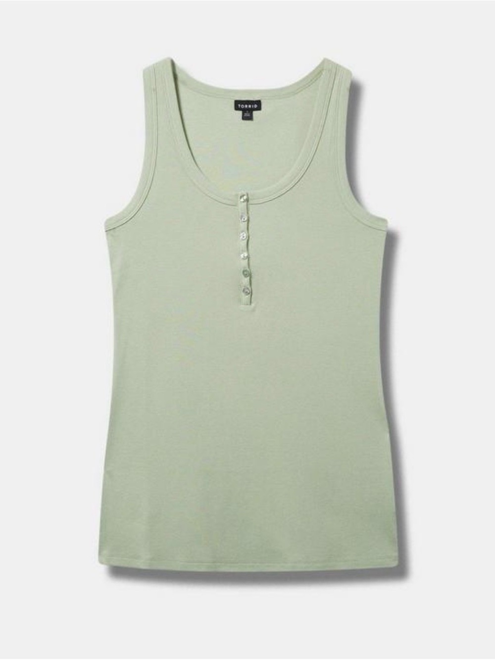 Torrid 4X Scoop Henley Sage Green Tank